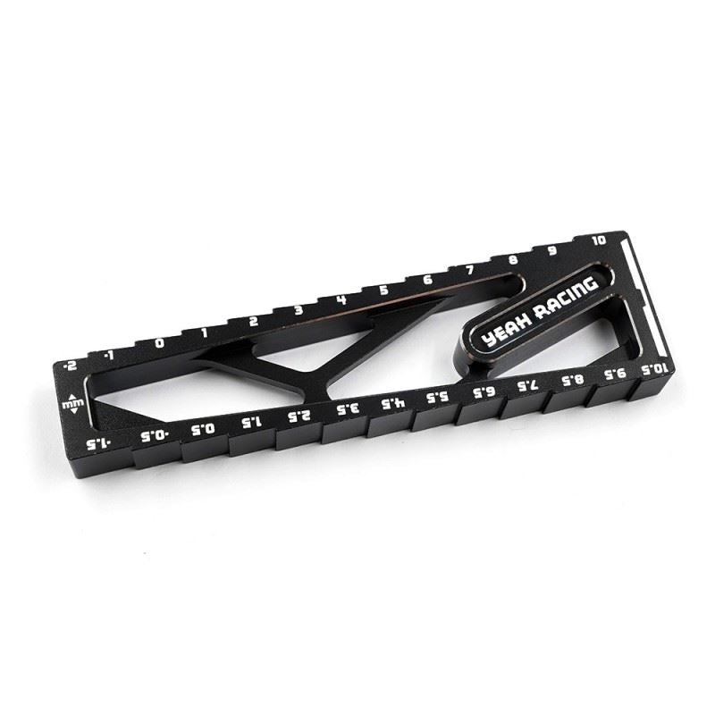 Yeah Racing Aluminium Chassis Droop Gauge (2 To 10Mm) For 1:8 Onroad Rc