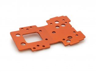 HPI Bulkhead Lower Plate 2.5mm (Flux/Orange)