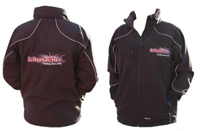 Schumacher Jacket - 3 Layer Softshell; Black - XS - 34inch