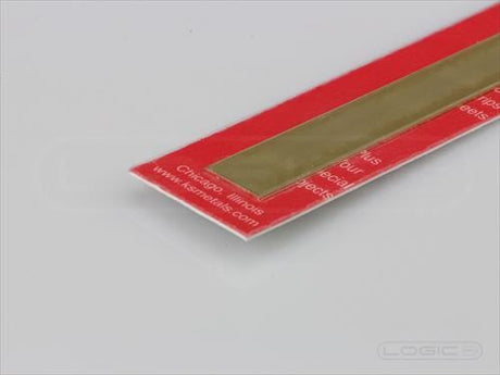 KS 12" Brass Strip .025 x 1/2:" (Pk1)