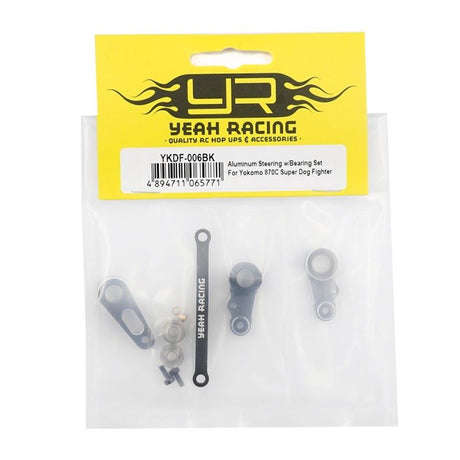 Yeah Racing Aluminum Steering W/Bearing Set For Yokomo 870C Super Dog Fighter Yz10 2023 Works '91