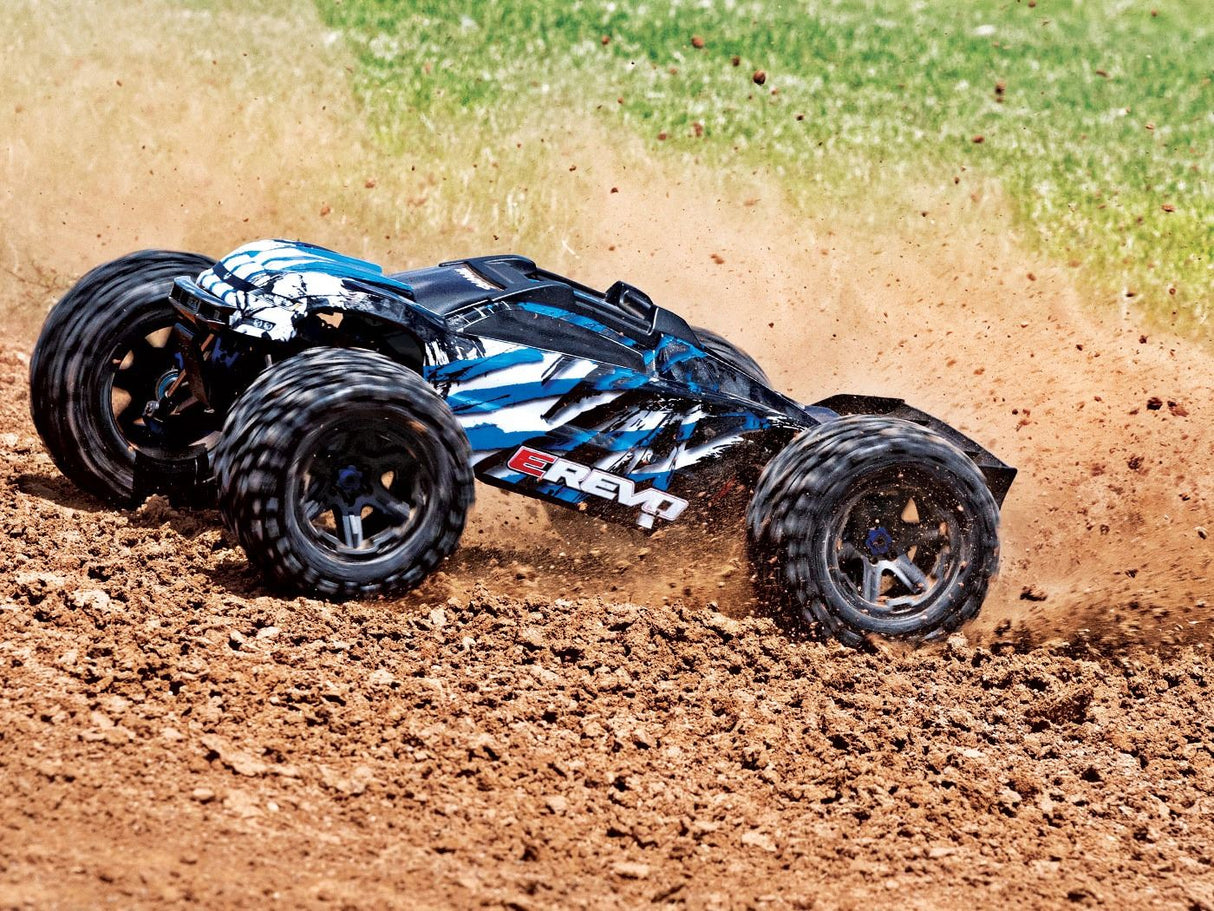 TRAXXAS E-Revo II VXL 4WD TSM - Blue (TQi/No Batt or Chg)