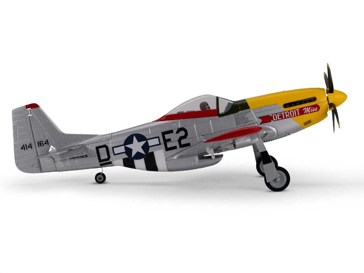 E Flite UMX P-51D Mustang inDetroit Missin BNF Basic with AS3X and SAF