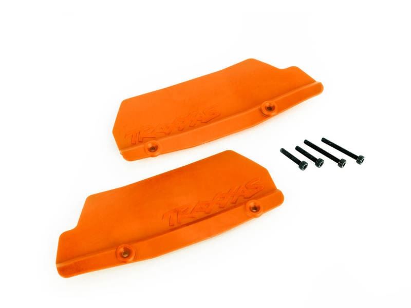 Traxxas Sledge Rear Mud Guards (Left and Right) - Orange