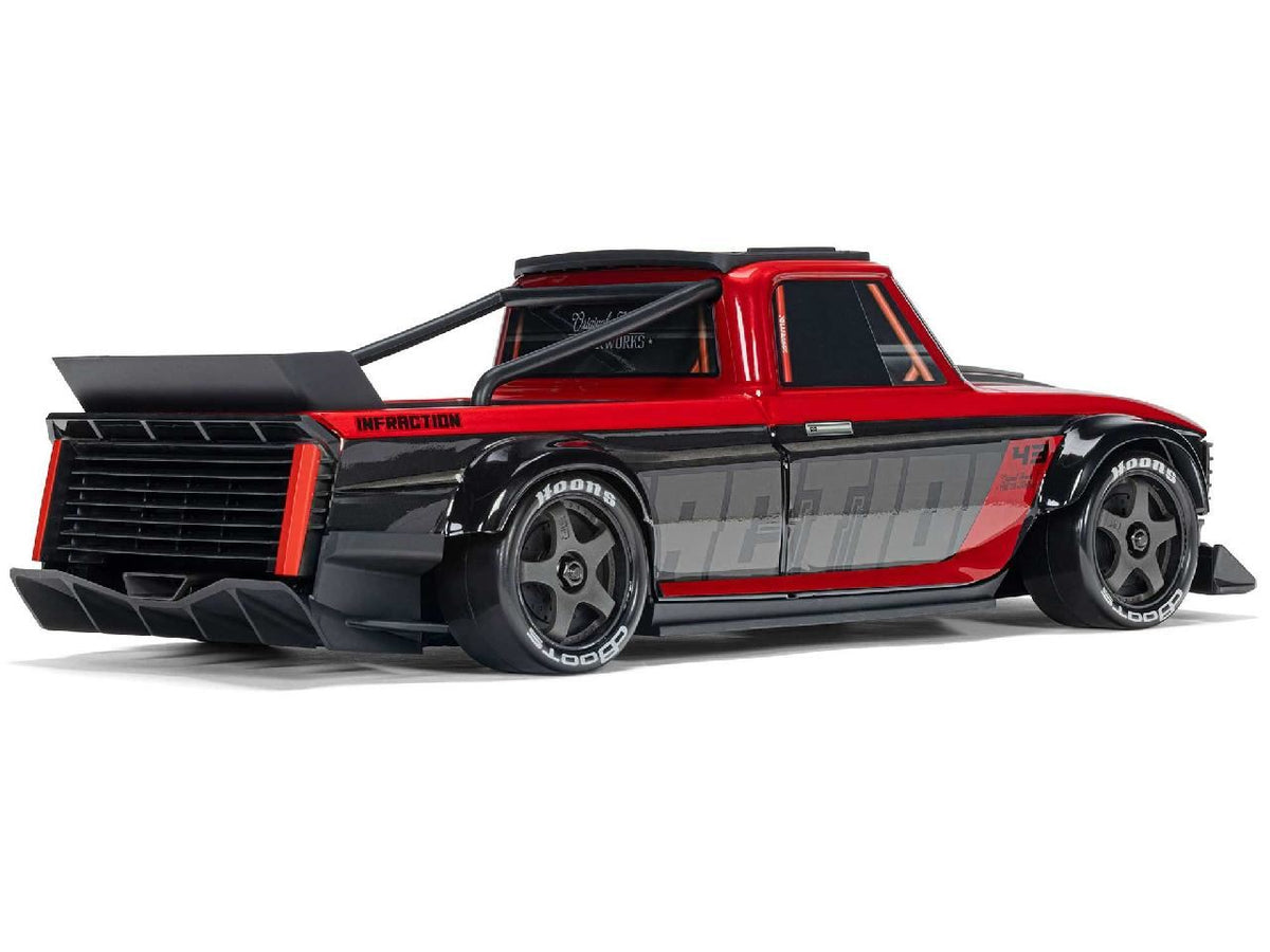 Arrma 1/12 Infraction Grom 3S Blx 4X4 Rtr W. Batt/Charg, Red/Black