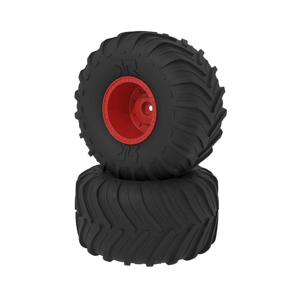 Arrma Dboots Chevron Mt Tire Set, Glued, Red