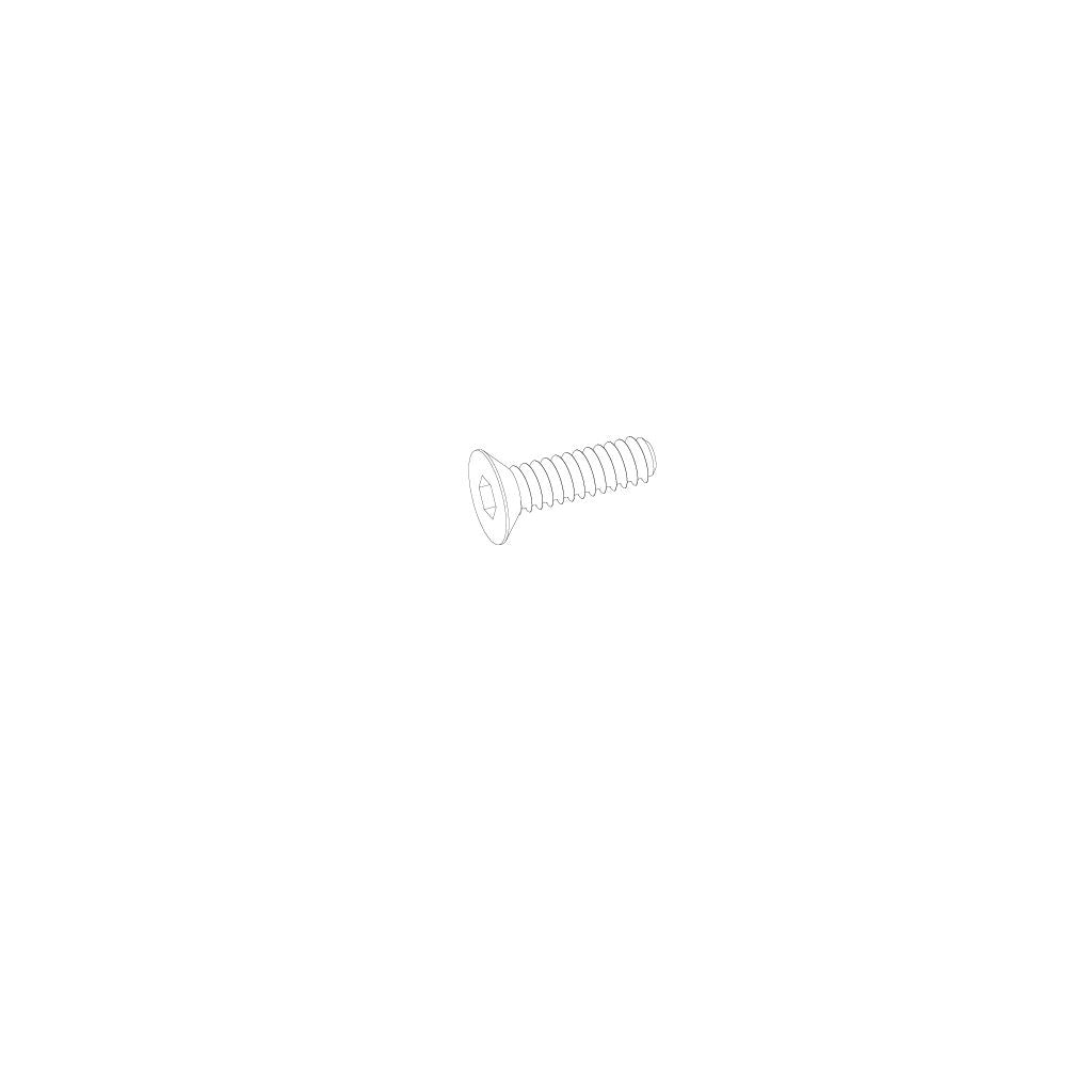 2.6*8Kb Hex Socket Csk Head Tapping Screw 8Pcs