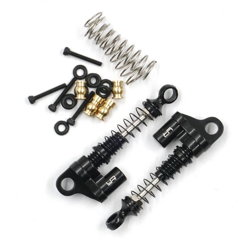 Yeah Racing Aluminum Shock Pair For Axial SCX24 Black
