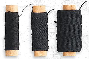 Artesania Cotton Thread Black 0.75mm