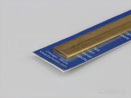 KS 12" Bendable Brass Strips .032"x 1/4" & 1/2" (Pk4)