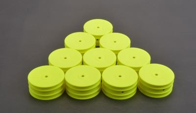 Schumacher Wheel Front 4WD - Neon Yellow - 5 Pairs