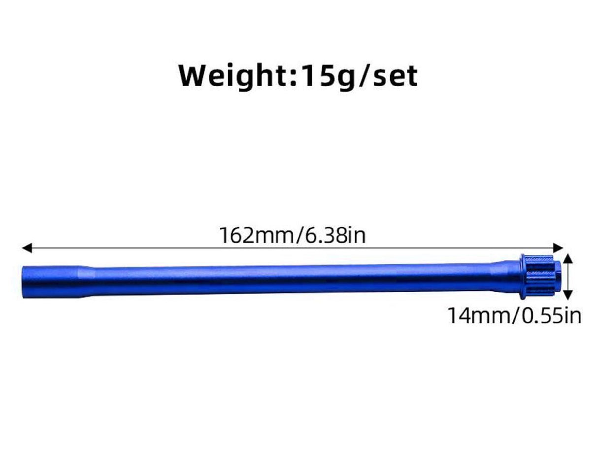 Rco Alu. Center Drive Shaft, Mini Max, Blue