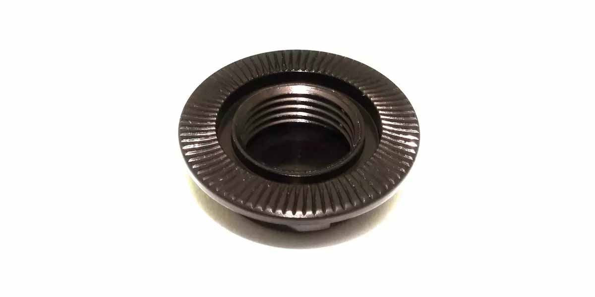 Kyosho 1:8 Inferno Serrated Closed Wheel Nuts (4) Gun Metal