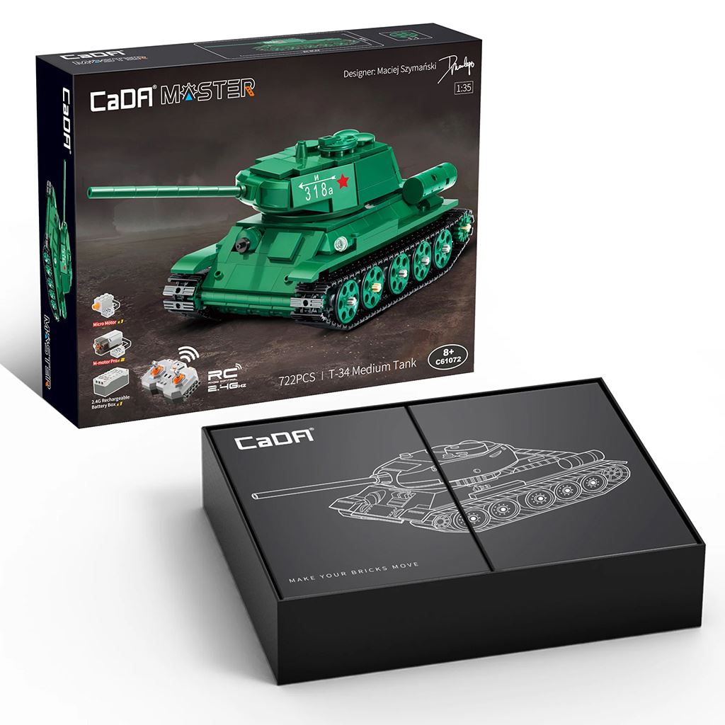 Cada T34 Medium Tank -  722Pcs