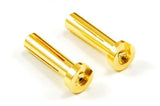 ETRONIX LOW PROFILE 4.0MM MALE GOLD CONNECTOR (2) FOR RIGHT ANGLE