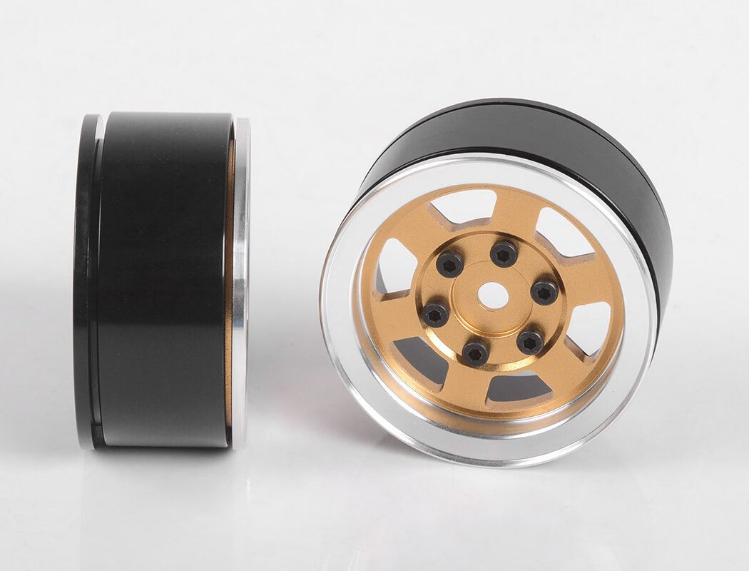 RC4WD SIX-SPOKE 1.55  INTERNAL BEADLOCK WHEELS (GOLD)