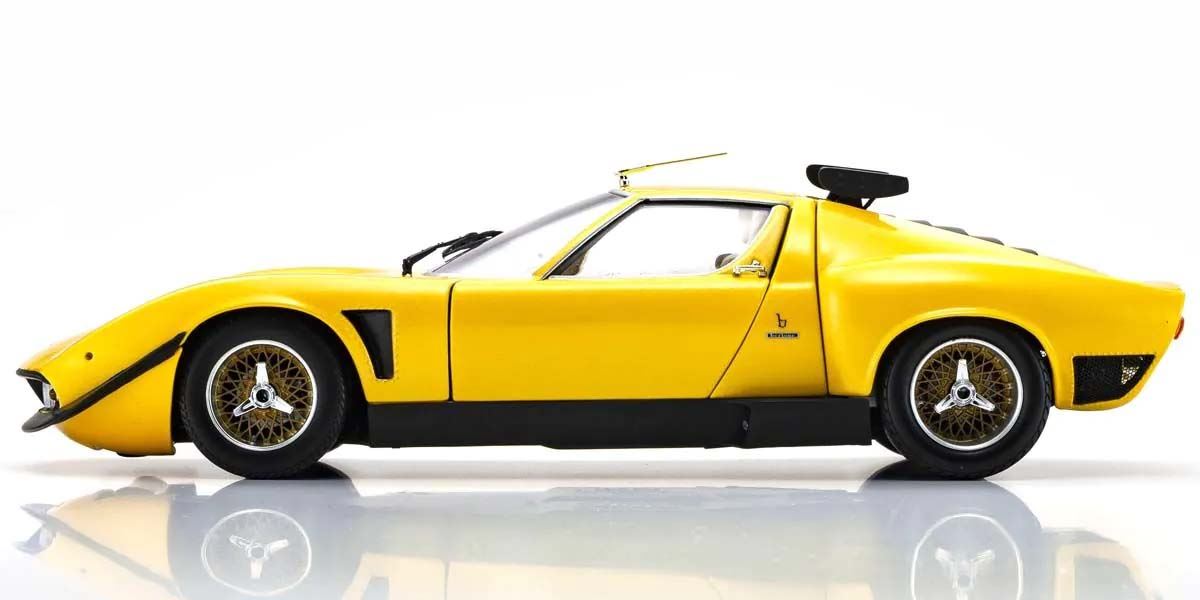 Kyosho 1:18 Lamborghini Miura Svr 1970 Yellow-Black