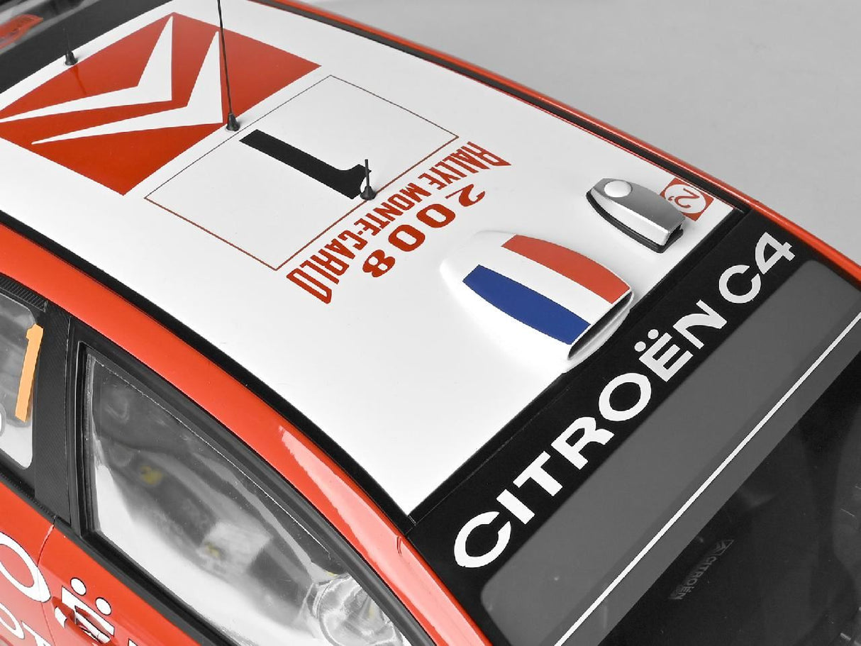 Ixo (Parent) Citroën C4 Wrc 2008 Red 1/8 Scale Full Metal Kit