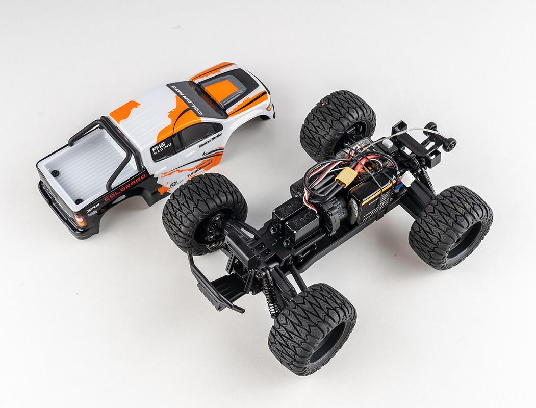 FMS FMT24 1/24TH CHEVROLET COLORADO TRUCK RTR - WHITE