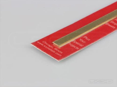 KS 300mm Brass Strip 0.5mm x 6mm (Pk3)