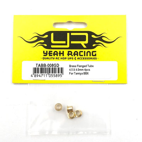 Yeah Racing Brass Flanged Tube 4.5 X 4.0mm 4pcs For Tamiya BBX (BB-01)