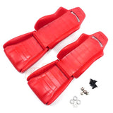 Yeah Racing Hard Plastic Seats 2pcs For 1/10 Crawler Red