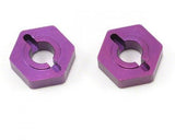 Schumacher Purple Alloy Wheel Hex; Grooveless (pr)