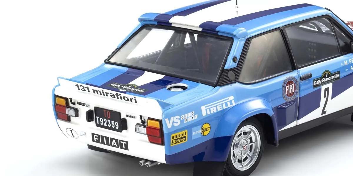 Kyosho 1:18 Fiat 131 Abarth A.Bettega Winner Piancavallo 1981 Nr.2