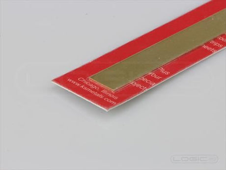 KS 12" Brass Strip .032 x 1/2" (Pk1)