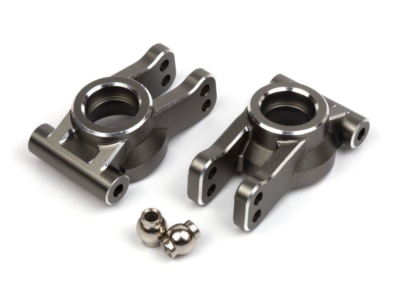 Aluminium Rear Hub Set (Grey/2Pcs)