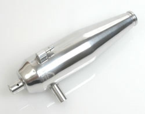 Schumacher Muffler; Polished Alloy - RIOT