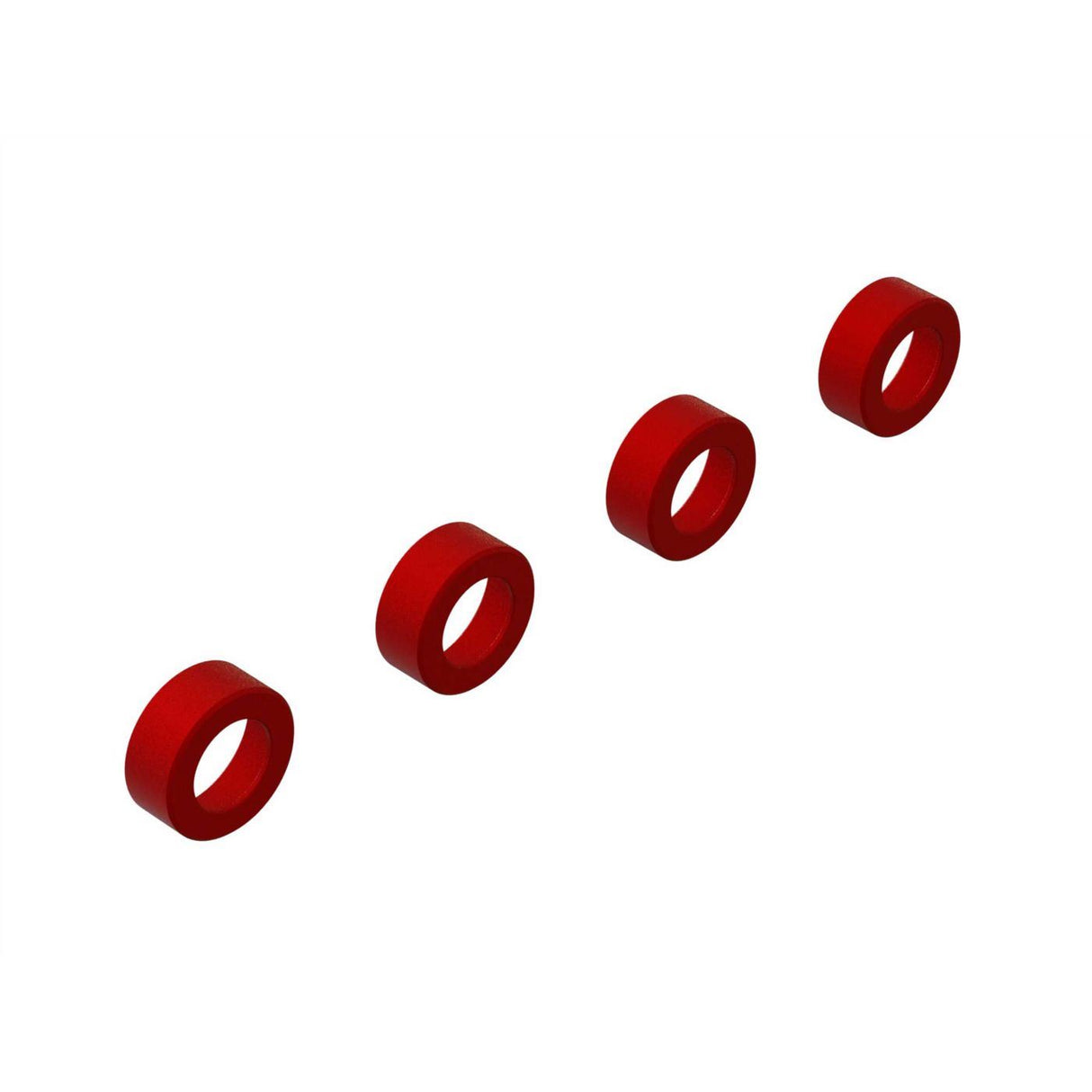 Arrma Aluminum Suspension Arm End Cap (Red) (4)