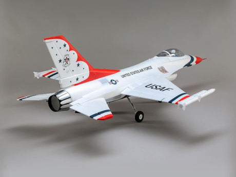 E Flite F-16 Thunderbirds 70mm EDF Jet BNF Basic with AS3X and SAFE