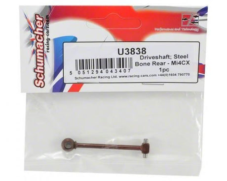 Schumacher Driveshaft; Steel Bone Rear - Mi4CX 1pc