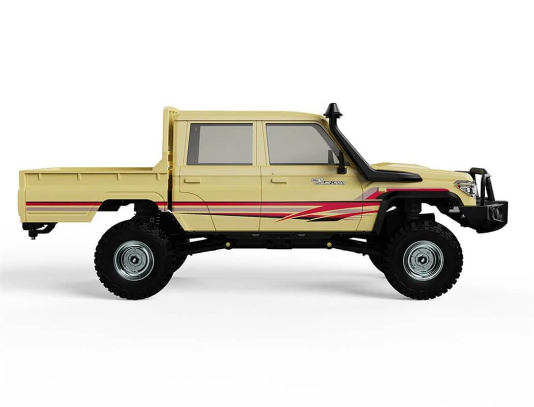 Udi Rc Toyota Land Cruiser Rtr 1/18 Double Cab B/Less Sand