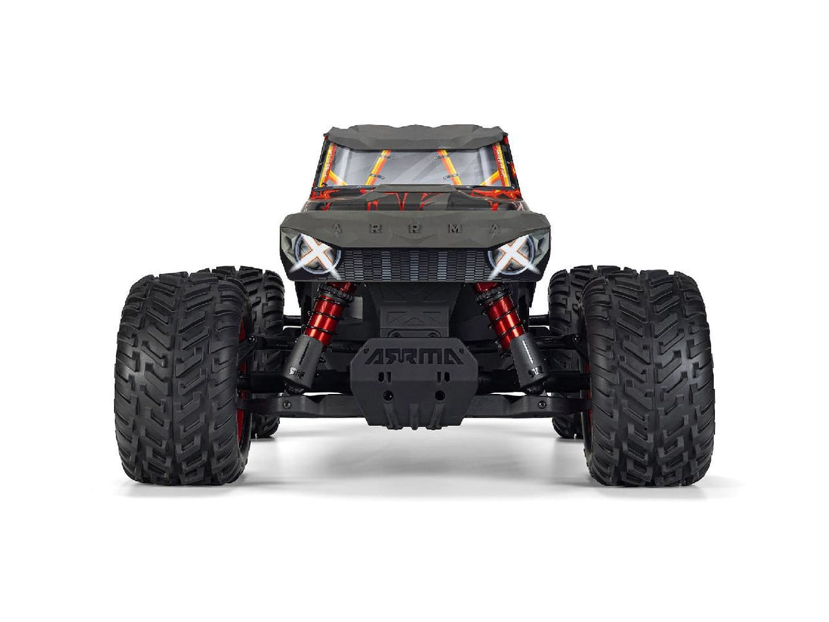 Arrma 1/8 Quake 4S Dsc 4X4 Rtr Monster Truck, Black/Red