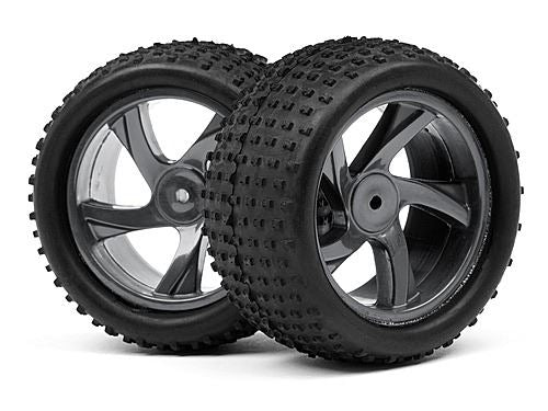 Maverick 1/18 Truggy Wheel & Tyre Assembly (Ion Xt)