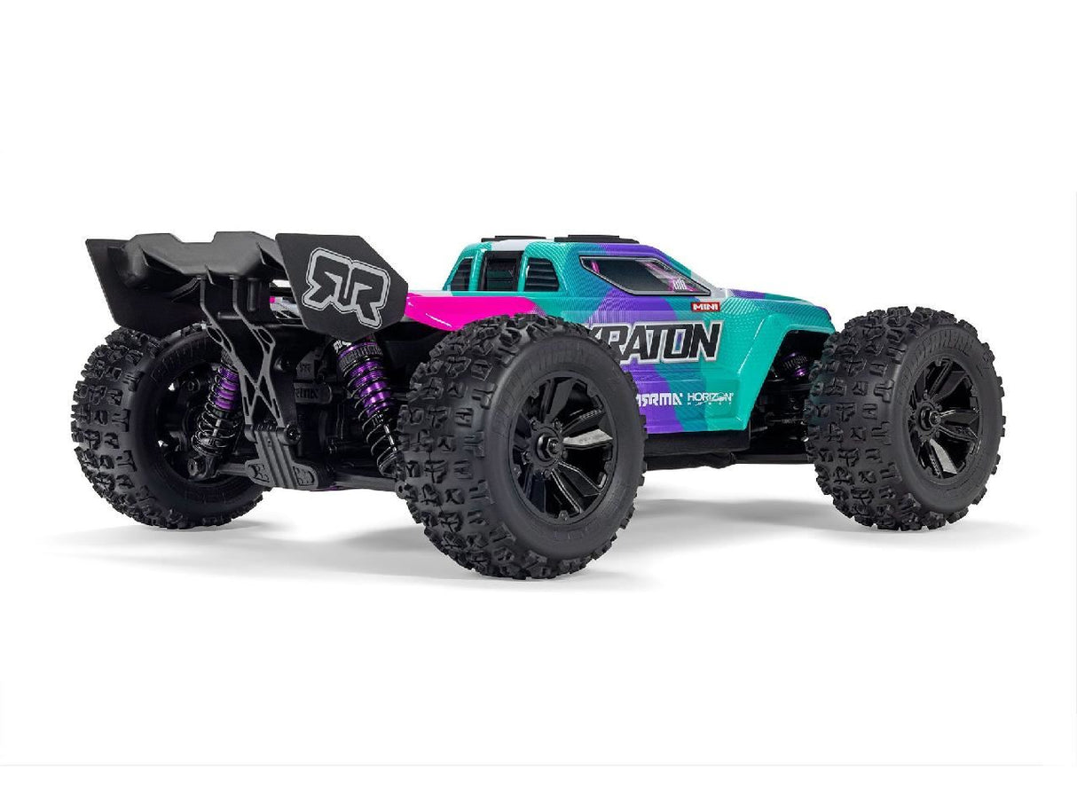 Arrma 1/16 Mini Kraton 3S Dsc 4X4 Rtr With Batt/Charg, Teal/Pink