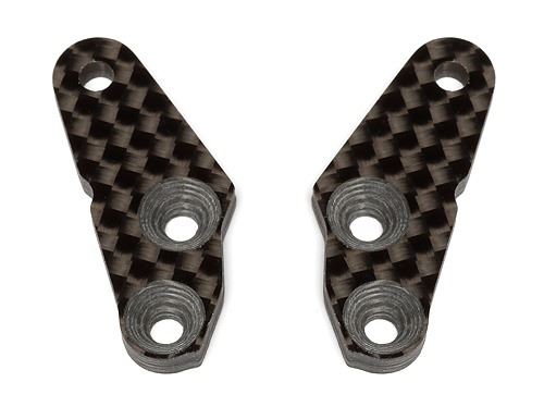 ASSOCIATED RC8B3 FT STEERING BLOCK ARMS + 2 DEGREES - GRAPHITE (PR)