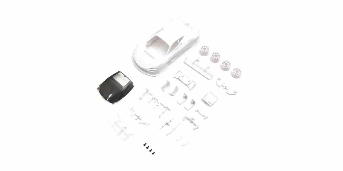 Kyosho Mini-Z McLaren 720S Gt3 White Body Set W/2Wd Rims