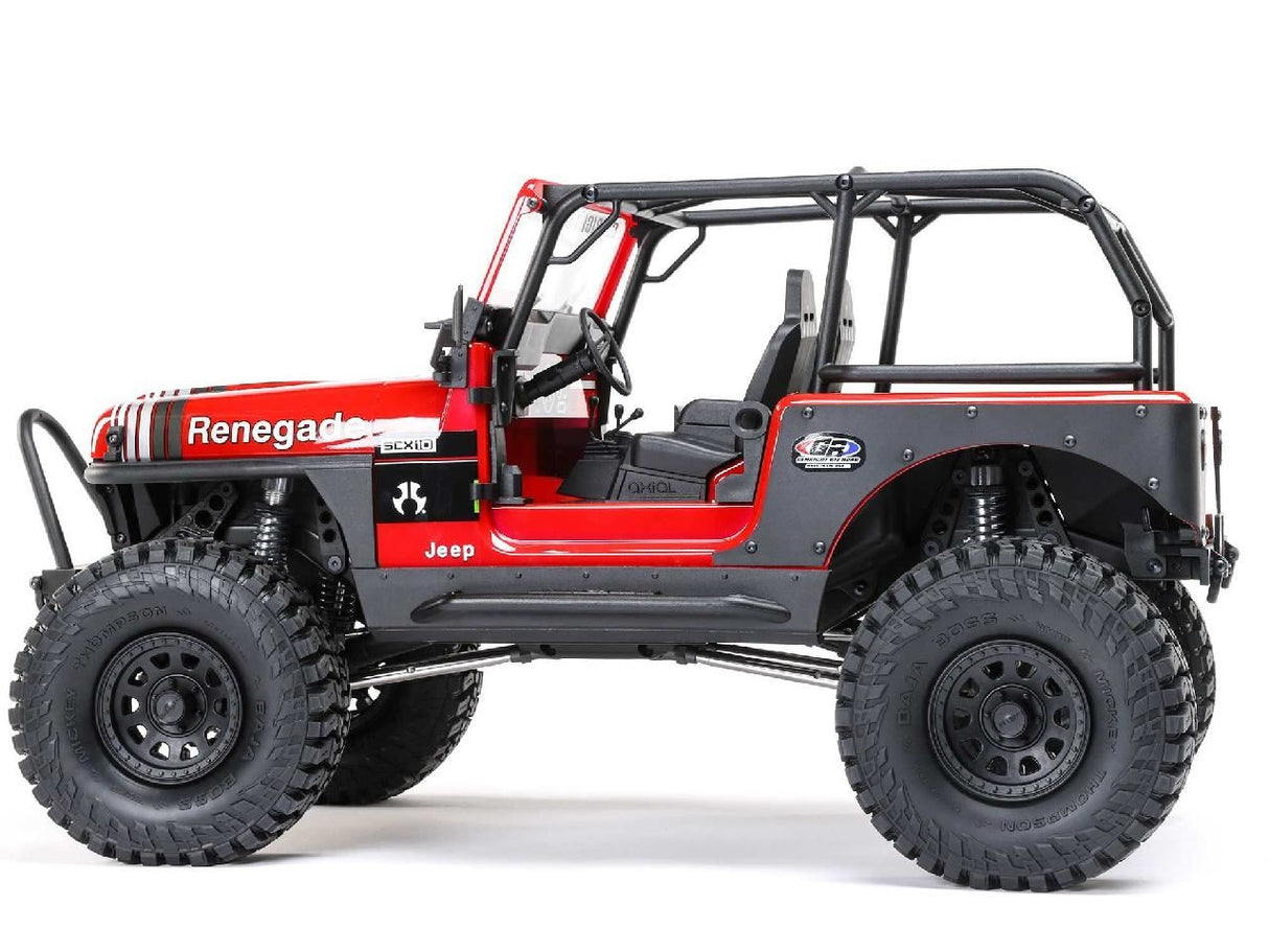 Axial 1/10 Scx10 Iii Jeep Cj-7 4X4 Rtr Rock Crawler, Red