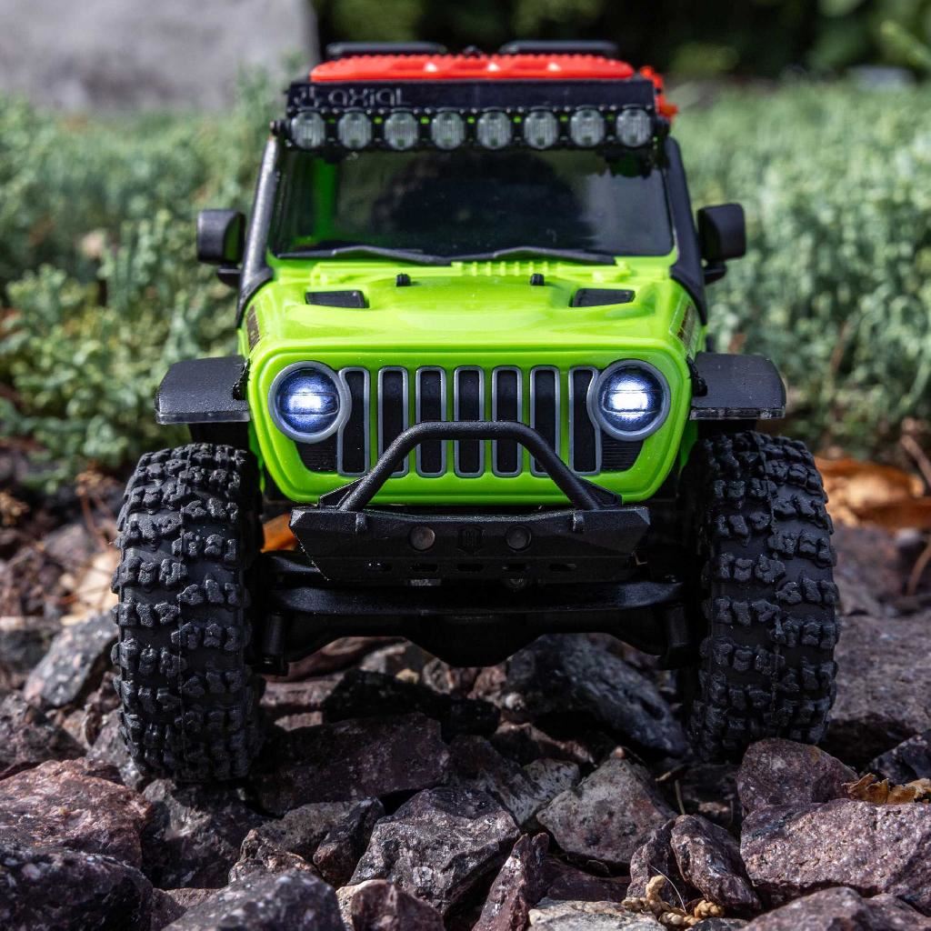 Axial 1/30 Scx30 Jeep Wrangler Jlu 4X4 Rtr Rock Crawler Green