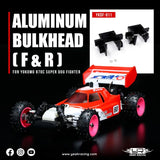 Yeah Racing Aluminium Bulkhead 2Pcs (F & R) For Yokomo 870C Super Dog Fighter & Yz-W91