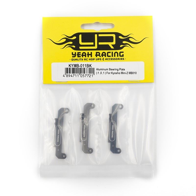 Yeah Racing Aluminum Setting Steering Plate (-1 ,0 ,1 ) For Kyosho Mini-Z MB010
