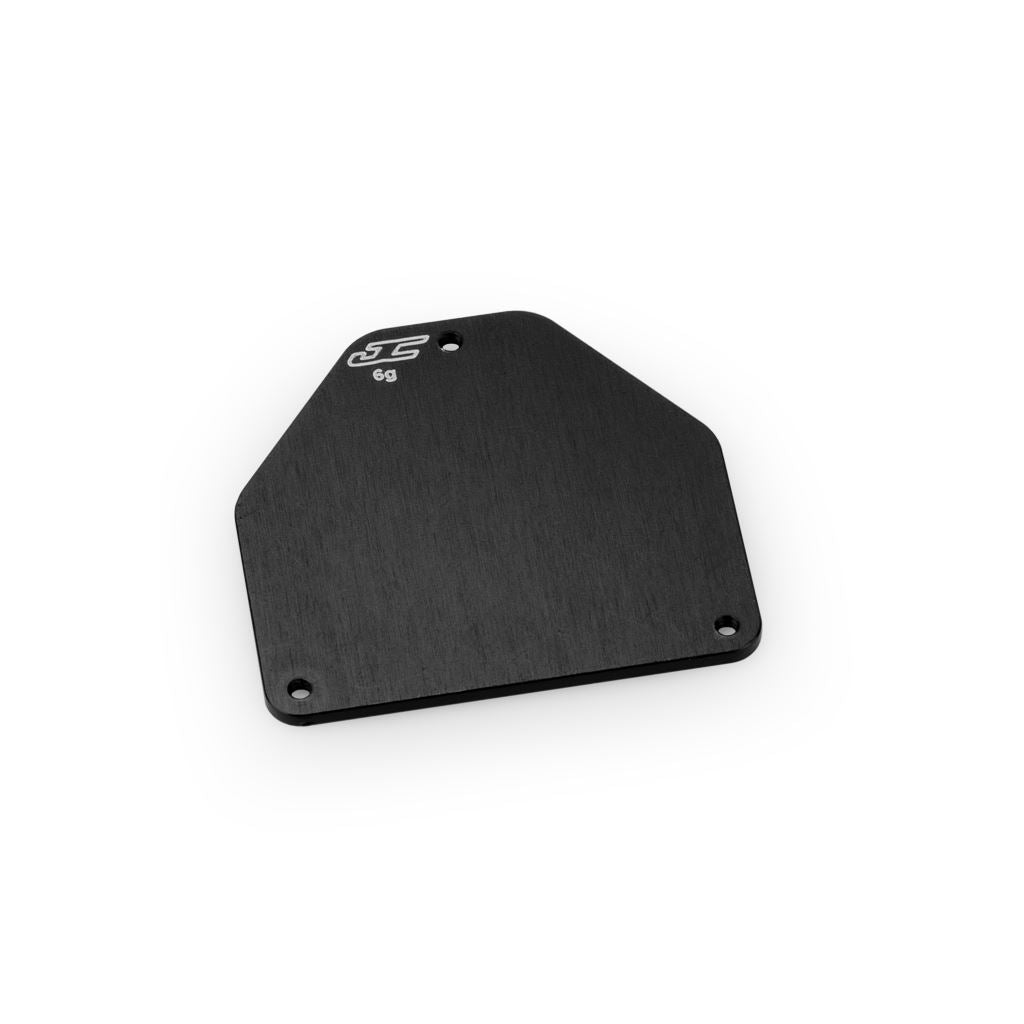 Rc10B7 Aluminum Servo Weight Plate (6G) - Black
