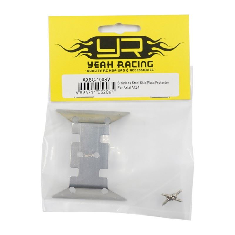 Yeah Racing Stainless Steel Skid Plate Protector For Axial AX24