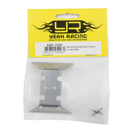 Yeah Racing Stainless Steel Skid Plate Protector For Axial AX24