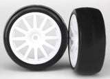 Latrax T&W, Spoke Wht Wheel, Slicks