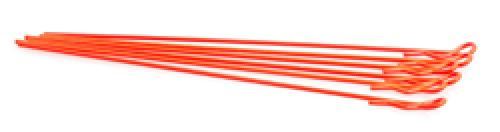 Schumacher Extra Long Body Clip - 1/10th Size - Fluroescent Red - Pack Of 6