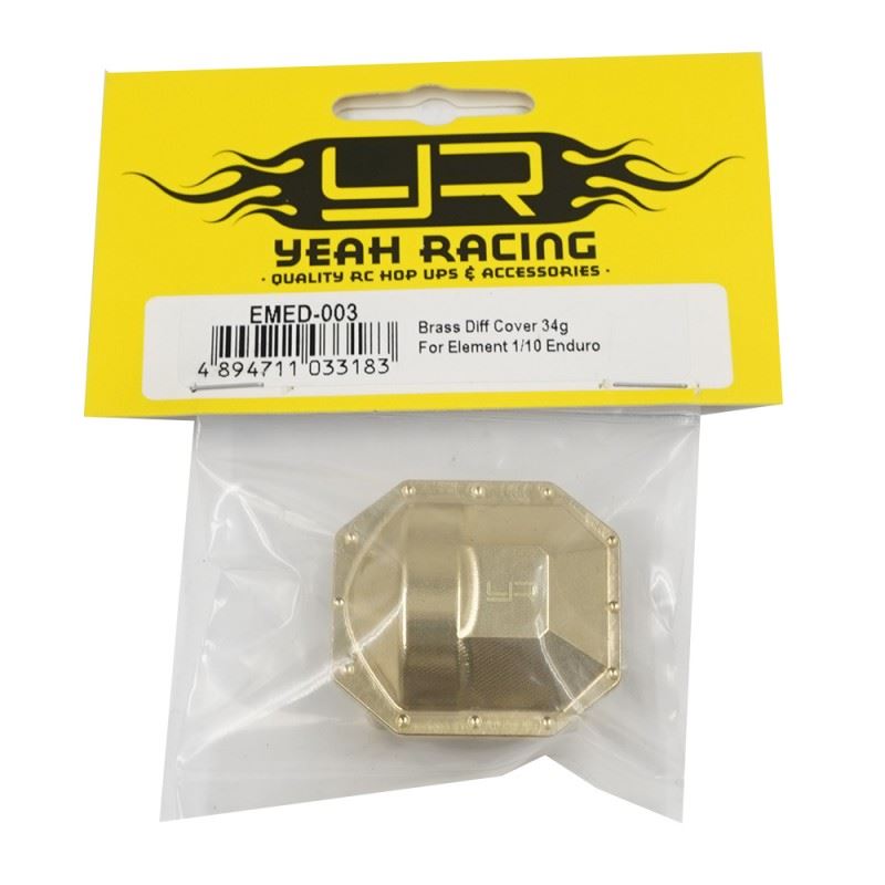 Yeah Racing Brass Diff Cover 34g For Element 1/10 Enduro